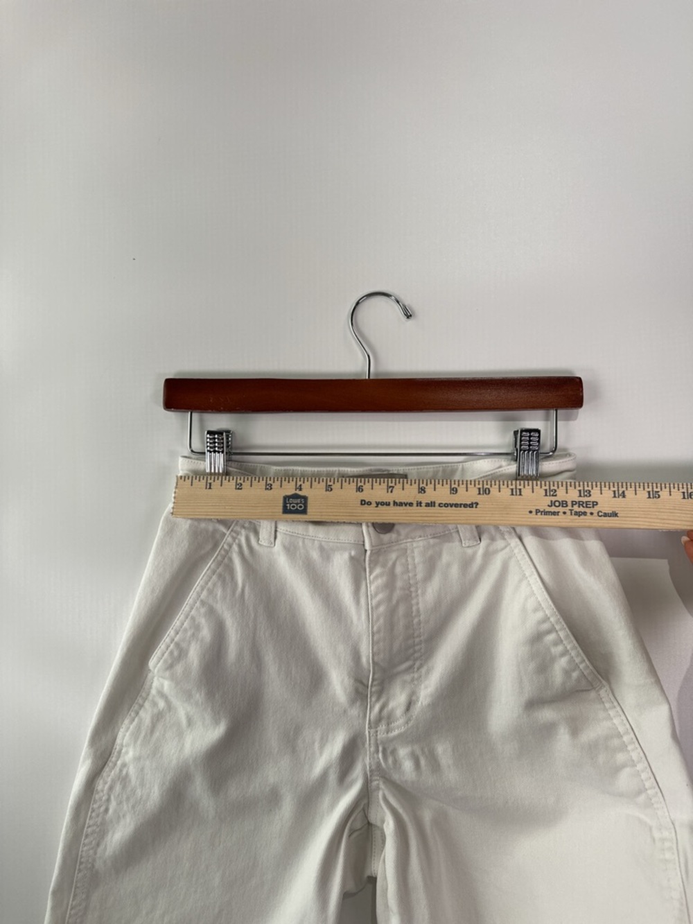 Everlane Utility Barrel Pant High Rise Cropped Organic Cotton Bone White Size 2 - Picture 11 of 11